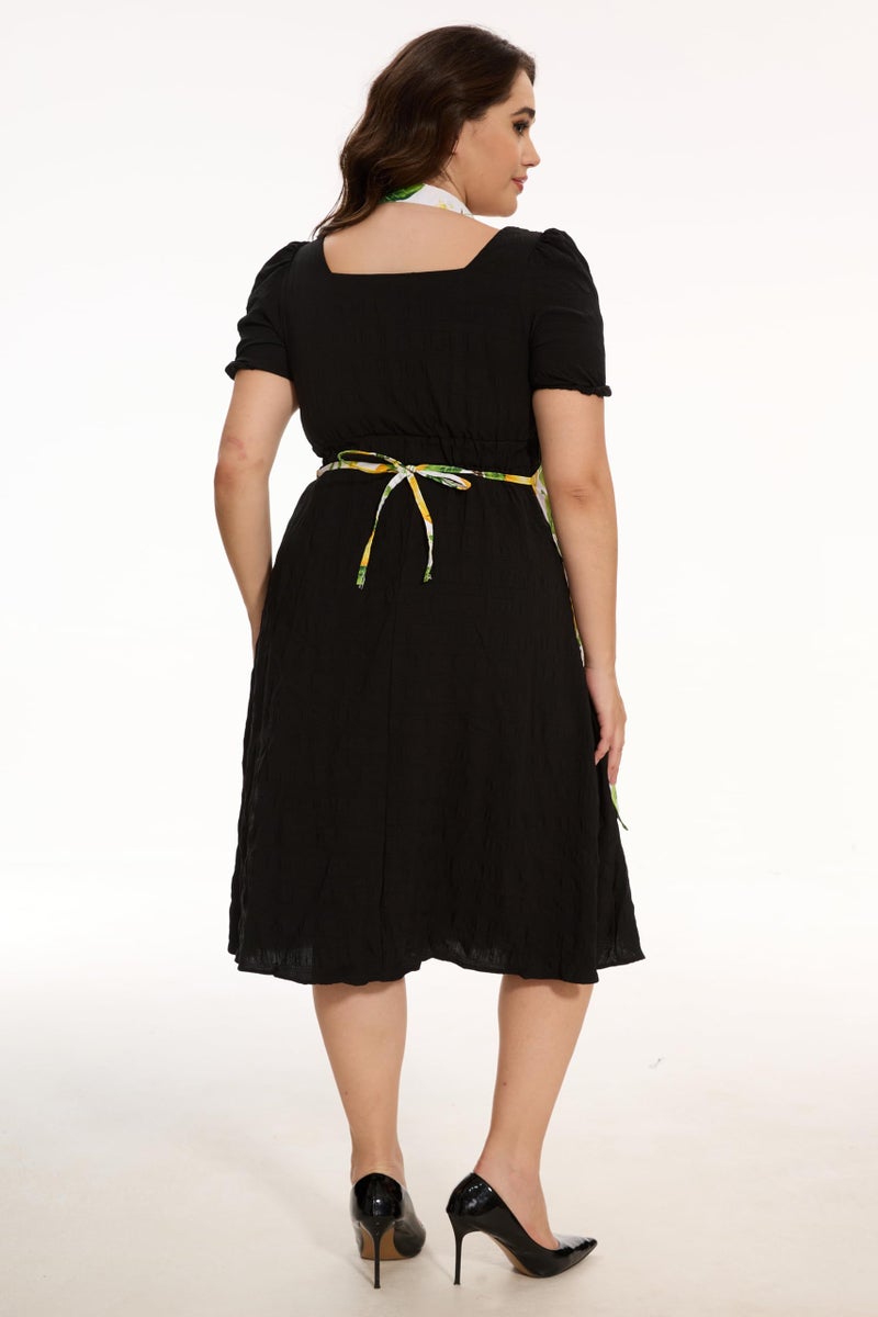 LilMents Lemon and Leaves Kitchen Baking Cooking Apron - Image 5